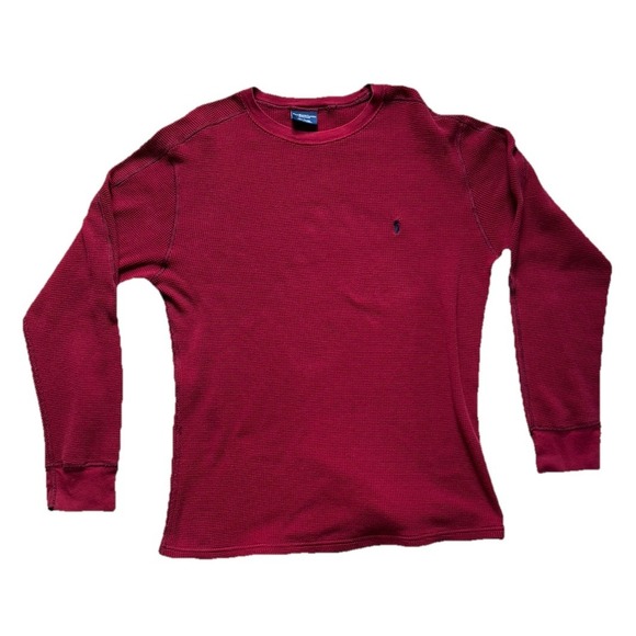 Polo Ralph Lauren Sleepwear Men's Large Long Sleeve Waffle Knit T Shirt Red - Picture 5 of 8